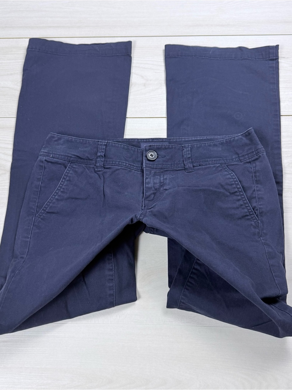 Y2K American Eagle Outfitters Navy low rise Women's bootcut Trousers